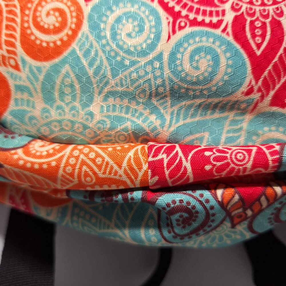 Vibedration Hydration Backpack w/o bladder - turquoise/orange pattern - Picture 4 of 15
